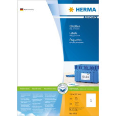 Herma Etykiety Premium A4, białe, papier matowy, 100 szt. (4428)