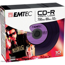 Emtec CD-R 700 MB 52x 10 sztuk (ECOC801052SLVY)