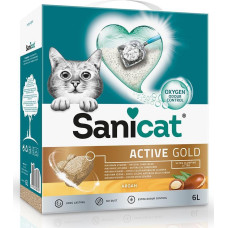 Sanicat Żwirek dla kota Sanicat Active Gold Argan, żwirek, dla kota, bentonit, 6l, zbrylający