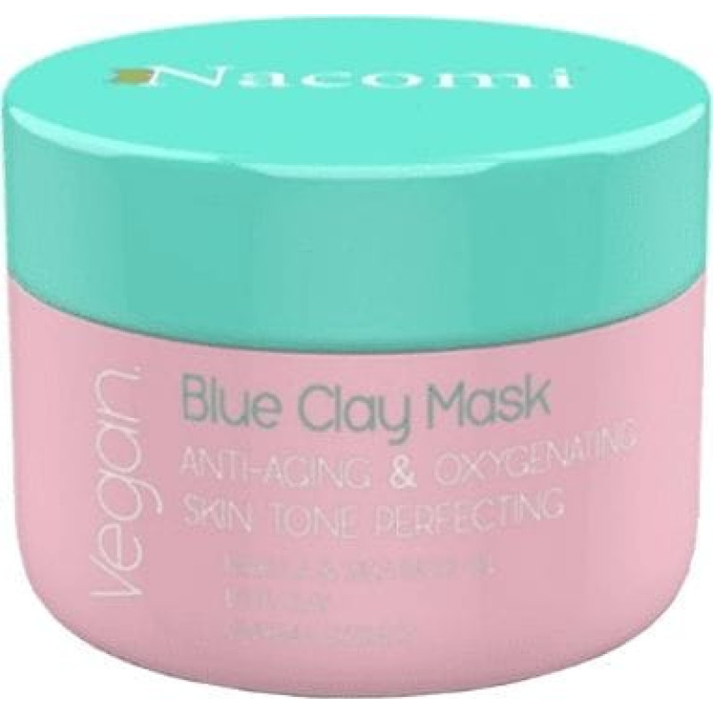 Nacomi NACOMI_Vegan Blue Clay Mask Anti Aging Oxygenating maska niebieska przeciwzmarszczkowo dotleniająca 50ml