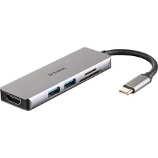 D-Link DUB-M530 notebook dock/port replicator Wired USB 3.2 Gen 1 (3.1 Gen 1) Type-C Aluminium, Black