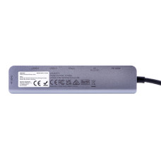 Unitek HUB USB-C 7IN1, HDMI 4K, PD 100W, 5GBPS,ALU