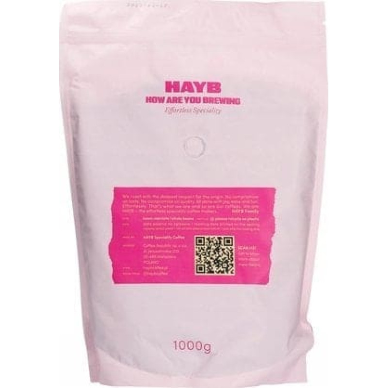 Hayb Kawa ziarnista HAYB Kawa ziarnista Się Przelewa Kwiat 1000g ziarn