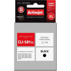 Activejet ACC-581BNX ink for Canon printer; Canon CLI-581Bk XL replacement; Supreme; 11.70 ml; black