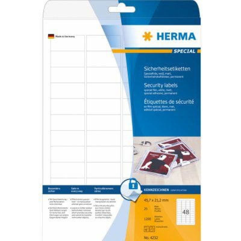 Herma Etykiety samoprzylepne z foliowe (4232)
