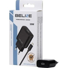 Beline Ładowarka Beline Ładowarka sieciowa 30W GaN USB-C + kabel lightning, czarna