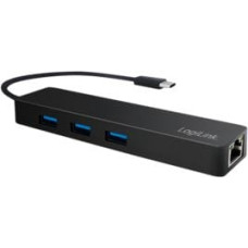 Logilink HUB USB LogiLink 1x RJ-45  + 3x USB-A 3.0 (UA0313)