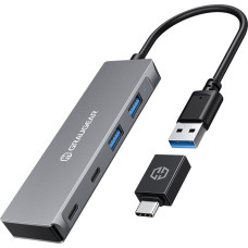 Graugear HUB USB Graugear GRAUGEAR USB-HUB 4x USB 3.0, 2x Type-C und 2x Type-A retail