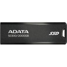 Adata Dysk zewnętrzny SSD ADATA Dysk SSD zewnętrzny SC610 2000 GB USB3.2A Gen2 czarny
