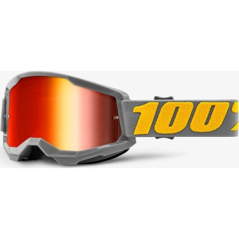 100 Bon 100% Gogle 100% STRATA 2 IZIPIZI (Szyba Czerwona Lustrzana Anti-Fog, LT 38%+/-5%) (NEW)