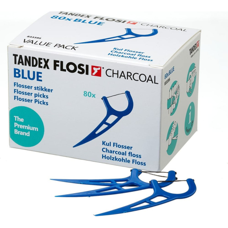 Tandex Floser z nitką węglową Blue ( 80 szt. )
