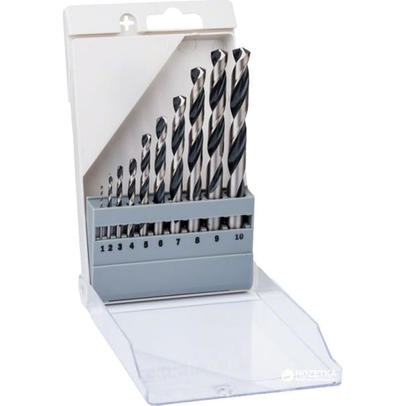 Bosch Wiertło do metalu Bosch HSS walcowe 2 7 4 5 1 3 6 10 8 9mm zestaw (2608577348)