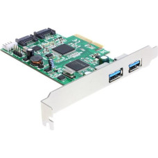 Delock Kontroler Delock PCIe 2.0 x4 - 2x USB 3.0 + 2x SATA III (89359)