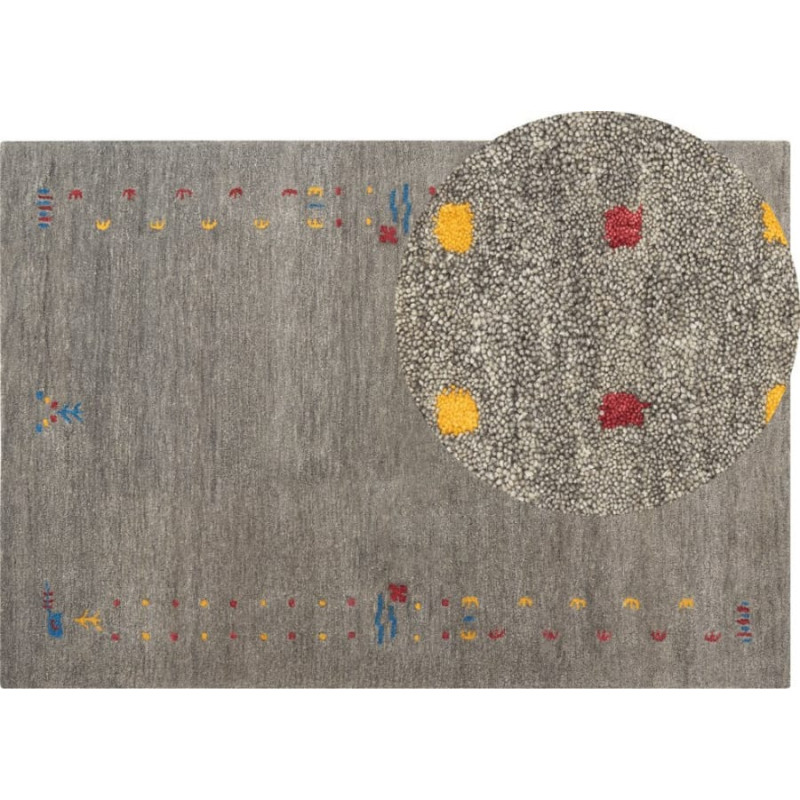 Beliani Dywan wełniany 160 x 230 cm szary SEYMEN Lumarko!