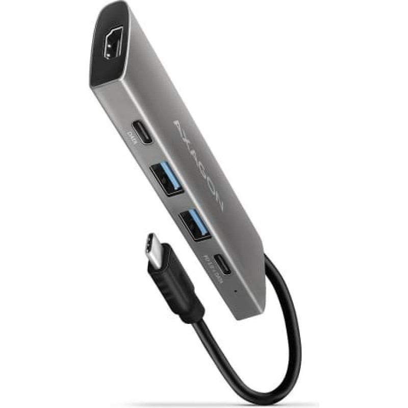 Axagon Hub HMC-5G2 2x USB-A + 2x USB-C + HDMI, USB-C 3.2 Gen 2 10Gbps, PD 60W, 13cm USB-C cable