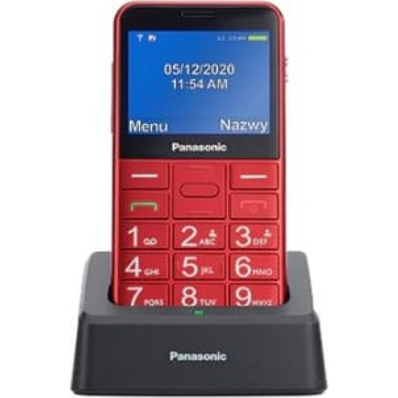 Panasonic Senior mobile phone KX-TU155 red