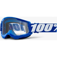 100 Bon 100% Gogle 100% STRATA 2 BLUE (Szyba Przezroczysta Anti-Fog, LT 88%-92%) (NEW)