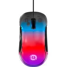 Canyon Mysz Canyon CANYON Braver GM-728, Optical Crystal gaming mouse, Instant 825, ABS material, huanuo 10 million cycle switch, 1.65M TPE cable with magnet ring, weight: 114g, Size: 122.6*66.2*38.2mm, Black