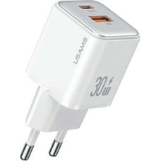 Usams Ładowarka Usams Ładowarka sieciowa USB-C+USB-A PD 3.0 30W Fast
