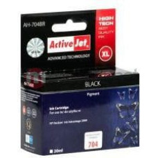 Activejet AH-704BR HP Printer Ink, Compatible with HP 704 CN692AE;  Premium;  20 ml;  black. Prints 70% more.