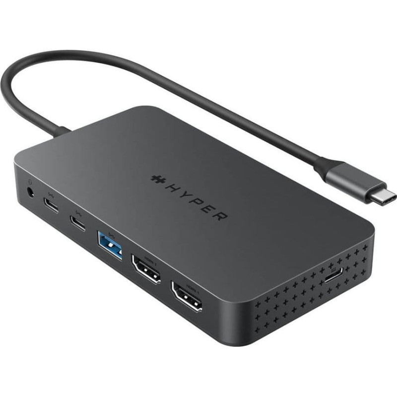 Hyperdrive Stacja/replikator HyperDrive Koncentrator HyperDrive Dual 4K HDMI 7 Port USB-C Hub M1&M2 MacBook/PC/Chromebook/2xHDMI/miniJack