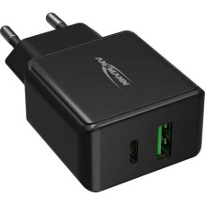 Ansmann Home Charger HC218PD (schwarz, Power Delivery & Quick Charge Technologie)
