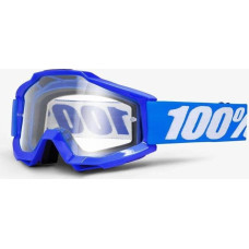 100 Bon 100% Gogle 100% ACCURI REFLEX BLUE (Szyba Przezroczysta Anti-Fog) (NEW)