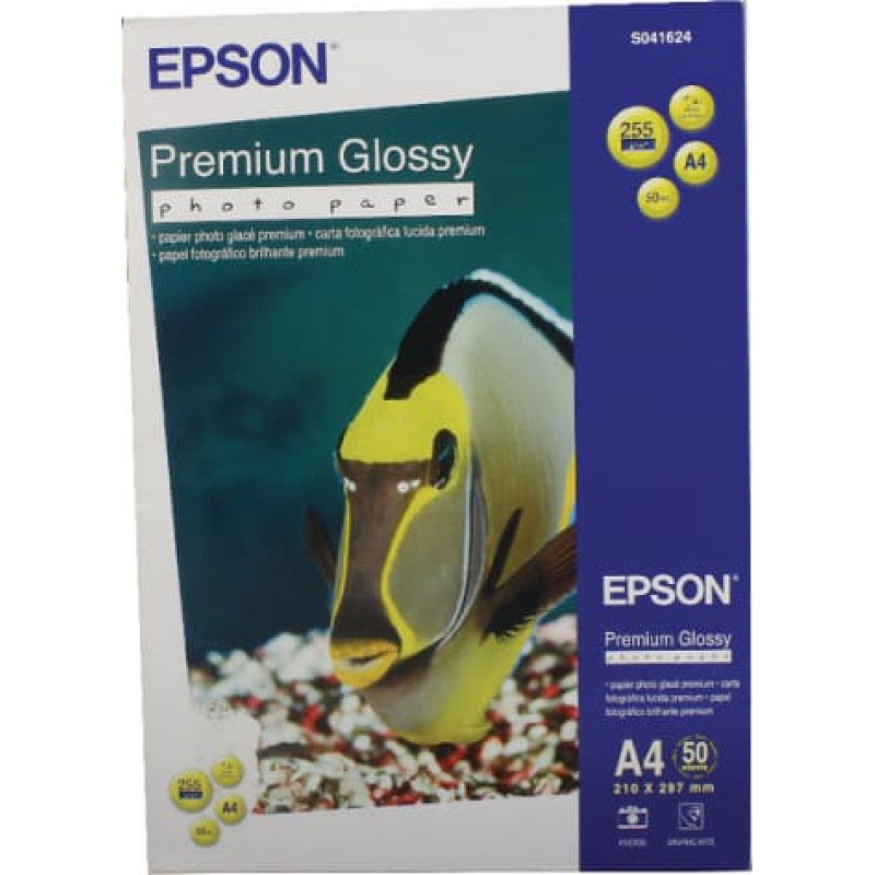 Epson Premium Glossy Photo Paper A4 50 arkuszy 255g/m2
