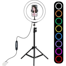 Puluz Statyw Puluz Puluz Statyw 1.1 m z oświetleniem RGBW LED 26cm vlog / stream / smartfon PKT3044