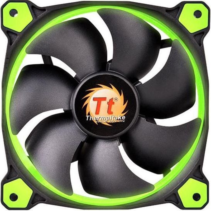 Thermaltake Wentylator Thermaltake Riing 14 LED Zielony (CL-F039-PL14GR-A)
