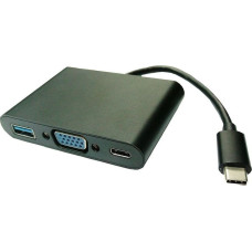 Alt Mode HUB USB Alt Mode USB/Video DP Alt Mode, czarny, plastic bag 2560x1600@60Hz, USB PD