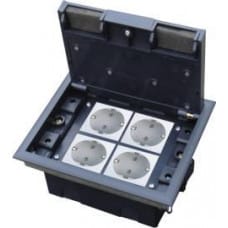 Alantec Puszka podłogowa (floorbox) 4M, (45x45), regulowana głębokość, do podłogi technicznej (wylewka opcjonalnie). ALANTEC - ALANTEC