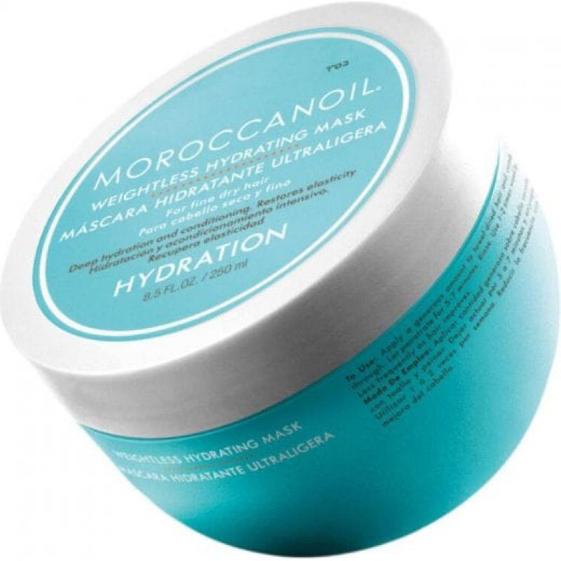 Moroccanoil Hydrating Weightless Mask Organiczna maska do włosów cienkich i suchych o działaniu odżywczo - nawilżającym 250 ml