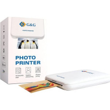 G&G Drukarka fotograficzna G&G Mobilna drukarka fotograficzna G&G, GG-PP023