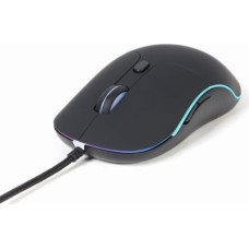 Gembird MUS-UL-02 Illuminated large size wired mouse, USB, 2400DPI, black