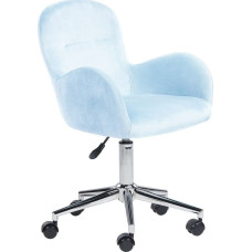 Beliani Krzesło biurowe Beliani Krzesło biurowe regulowane welurowe jasnoniebieskie PRIDDY Lumarko!