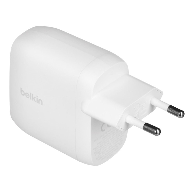 Belkin WALL CHARGER 30W DUAL USB-C, PD 60W, WHT