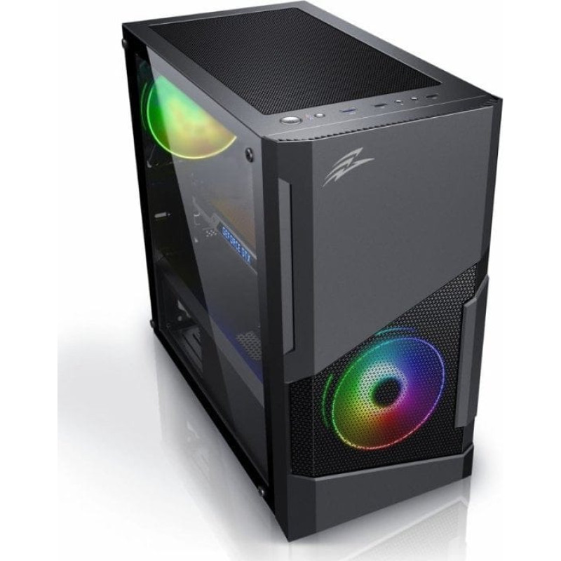 Evolveo Obudowa Evolveo EVOLVEO M5, case mATX, průhledná bočnice, černá