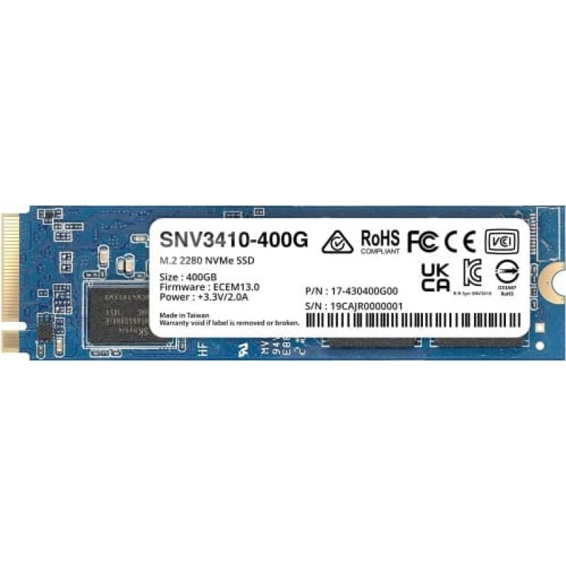 Synology SNV3410 400 GB M.2 PCI Express 3.0 NVMe