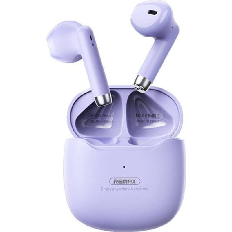Remax Słuchawki Remax Słuchawki bluetooth REMAX TWS-19 FIOLET PURPLE