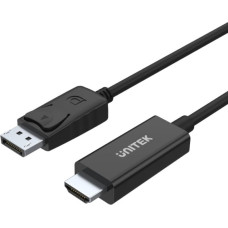 Unitek Y-5118CA video cable adapter 1.8 m HDMI Type A (Standard) DisplayPort Black