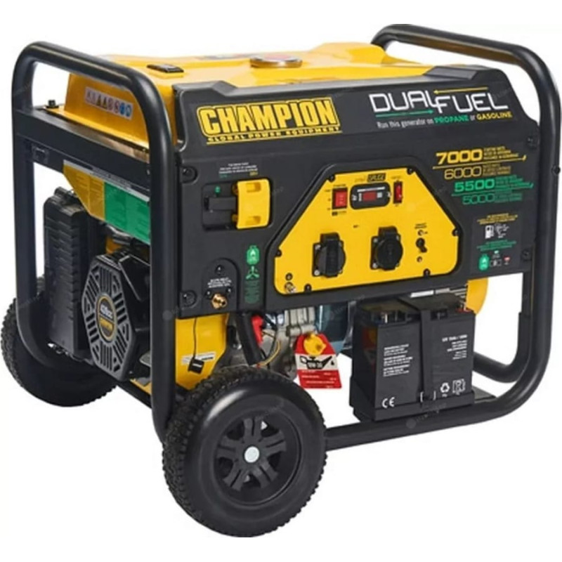 Champion Agregat Champion Champion EU 7000 Watt LPG Dual Fuel Generator With Electric Start