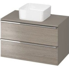 Cersanit S522-030 SZAFKA Z BLATEM VIRGO 80 SZARA UCHW CHROM ZMONT // CER.VIRGO-BLAT-80-SZARA-UCH-CH