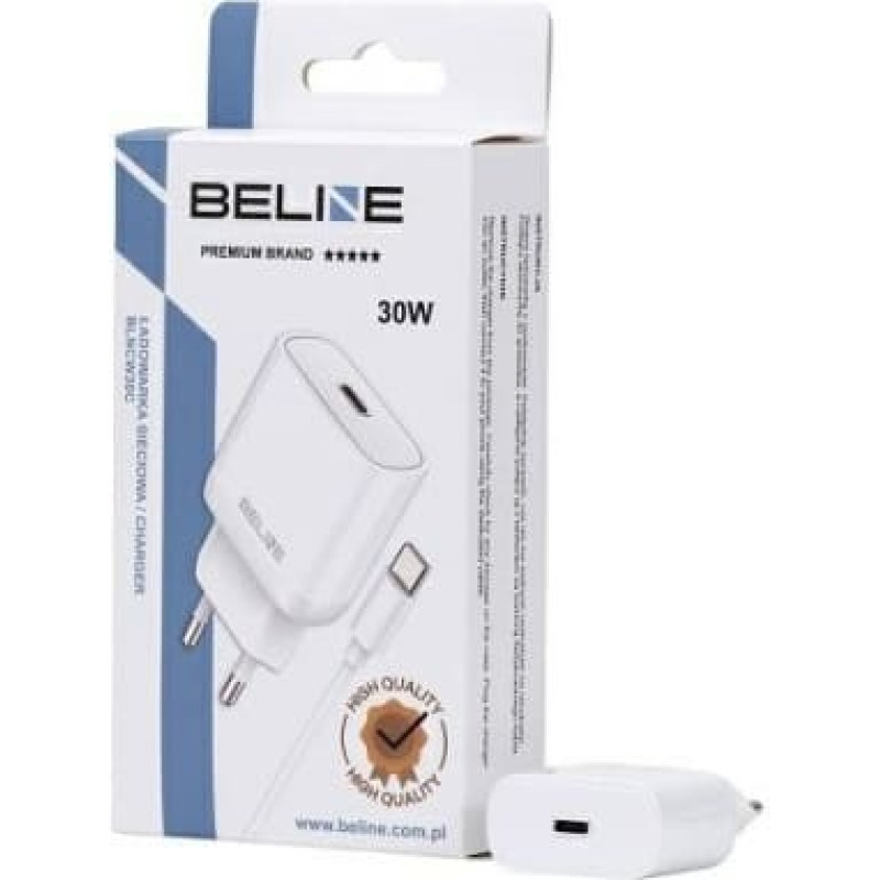 Beline Charger 30W USB-C + cable USB-C, white