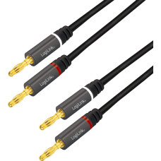 Logilink Kabel LogiLink LogiLink Lautsprecherkabel, 2x2.50 mm2 + Bananenstecker 5m
