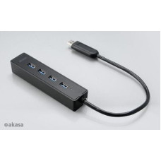 Akasa HUB USB Akasa 4x USB-A 3.0 (AK-HB-08BK)