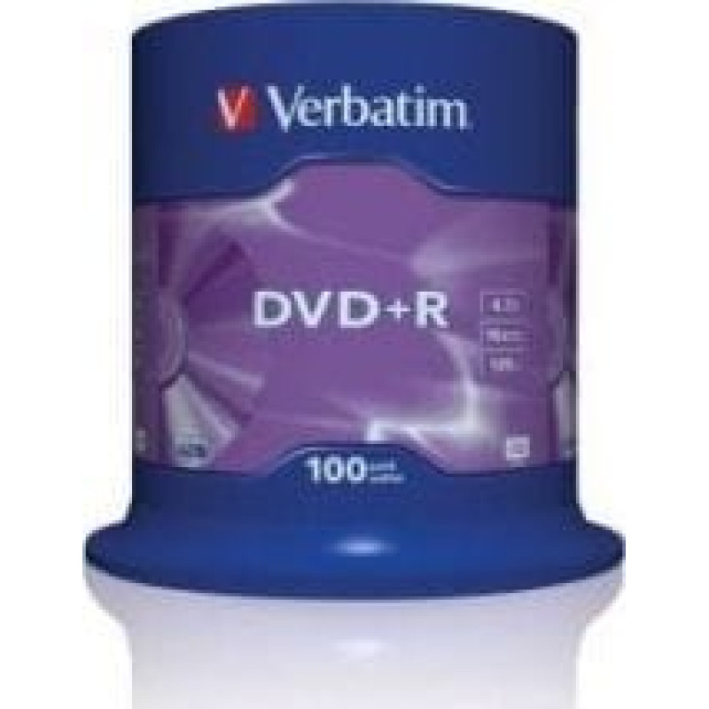 Verbatim DVD+R Matt Silver 4.7 GB 100 pc(s)
