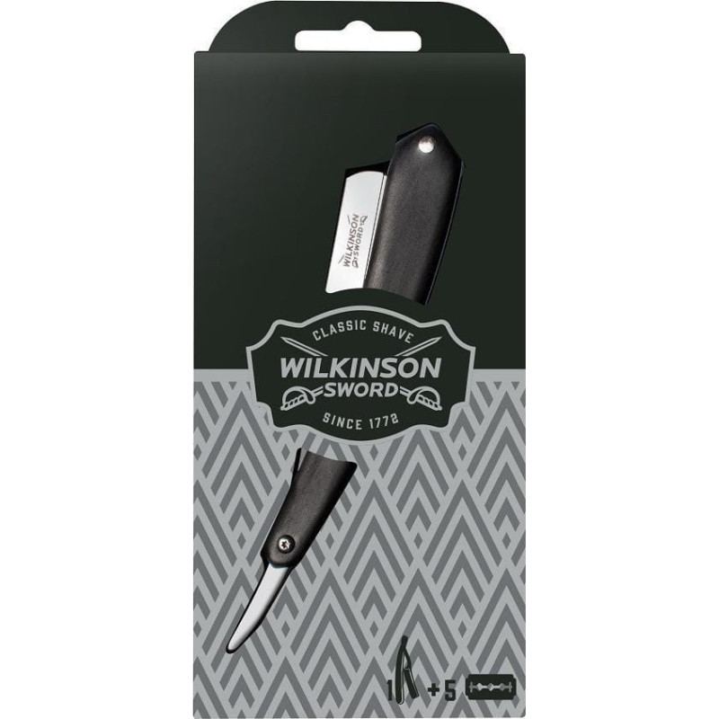 Wilkinson WILKINSON_SET Sword Classic Premium brzytwa do golenia + wymienne ostrza do brzytwy 5szt