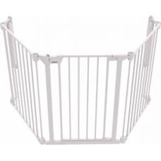 Flamingo Noma 3-częściowa bramka zabezpieczająca Modular, metalowa, biała