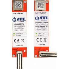Atte ZESTAW KONWERTERÓW UTP / COAXIAL DO TRANSMISJI LAN+POE XCOAX3-SET-BOX KOMPLET 2 SZT ATTE